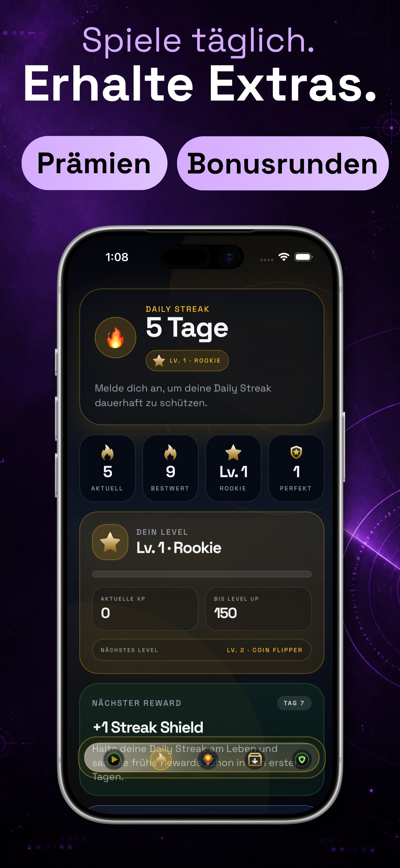 Lie or Legend tägliches Quizspiel Screenshot für iPhone, iPad, Android Smartphones und Tablets